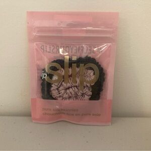 3/$30 Slip Pure Silk Skinnies Hair Ties Set Pink and Black Brand New Sealed